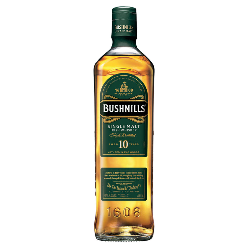 Bushmills 10 Year Old Irish Whiskey 750ml