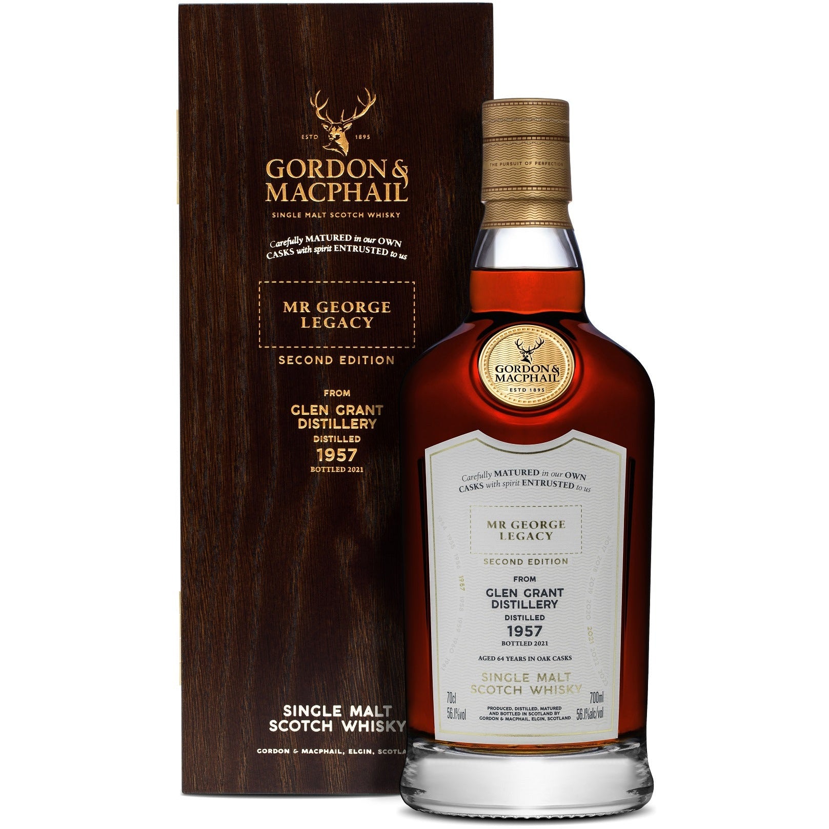 Gordon & MacPhail Mr. George Legacy Glen Grant 1957 64 Year Old 2nd Edtion 56.1% ABV 700ml
