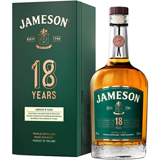 Jameson 18 Year Old Irish Whiskey