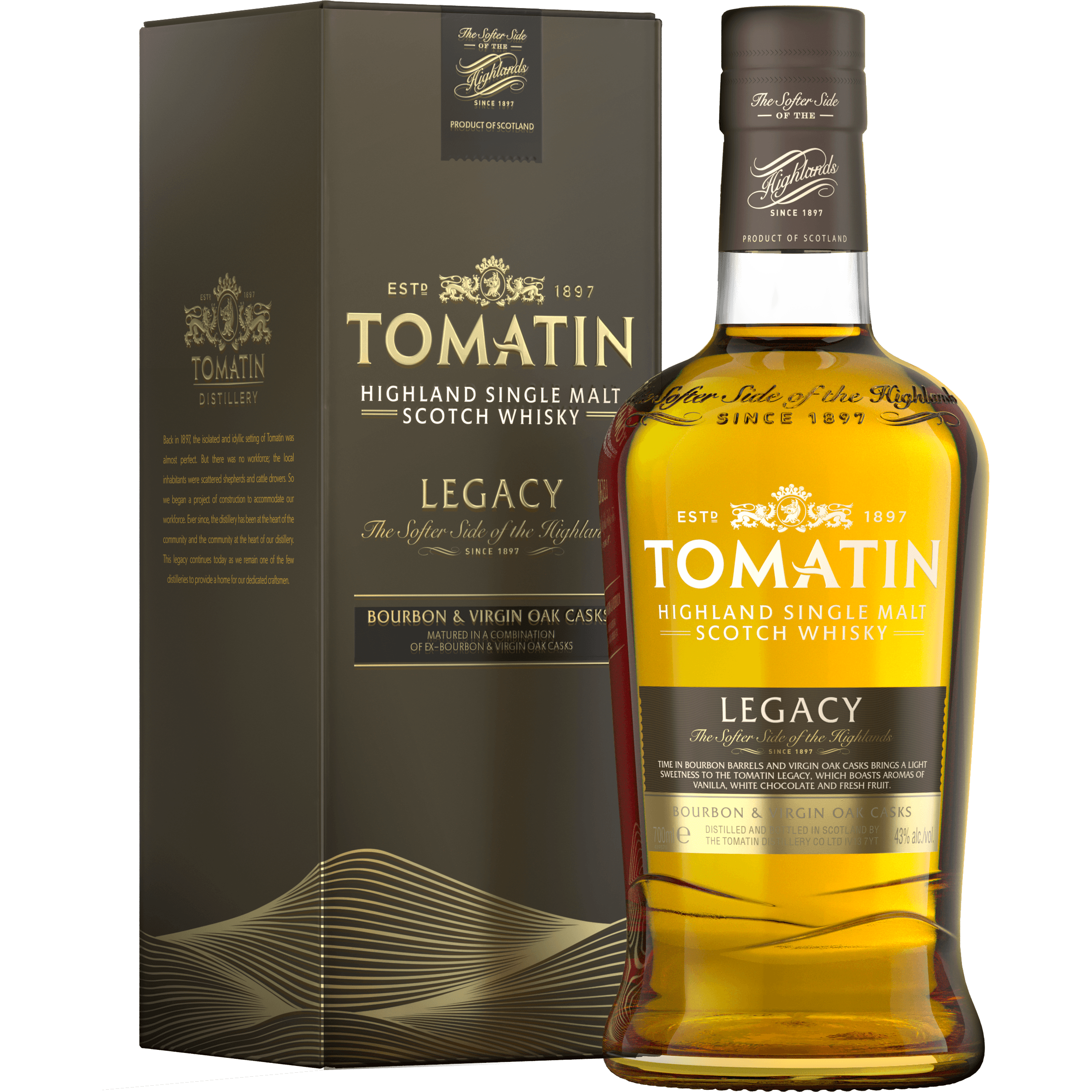 Tomatin Legacy Single Malt 43% ABV 700ml