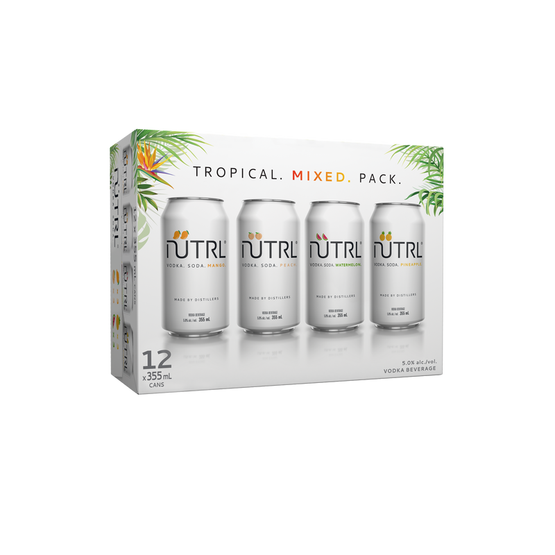 Nutrl Tropical Mixed Pack 12 Cans