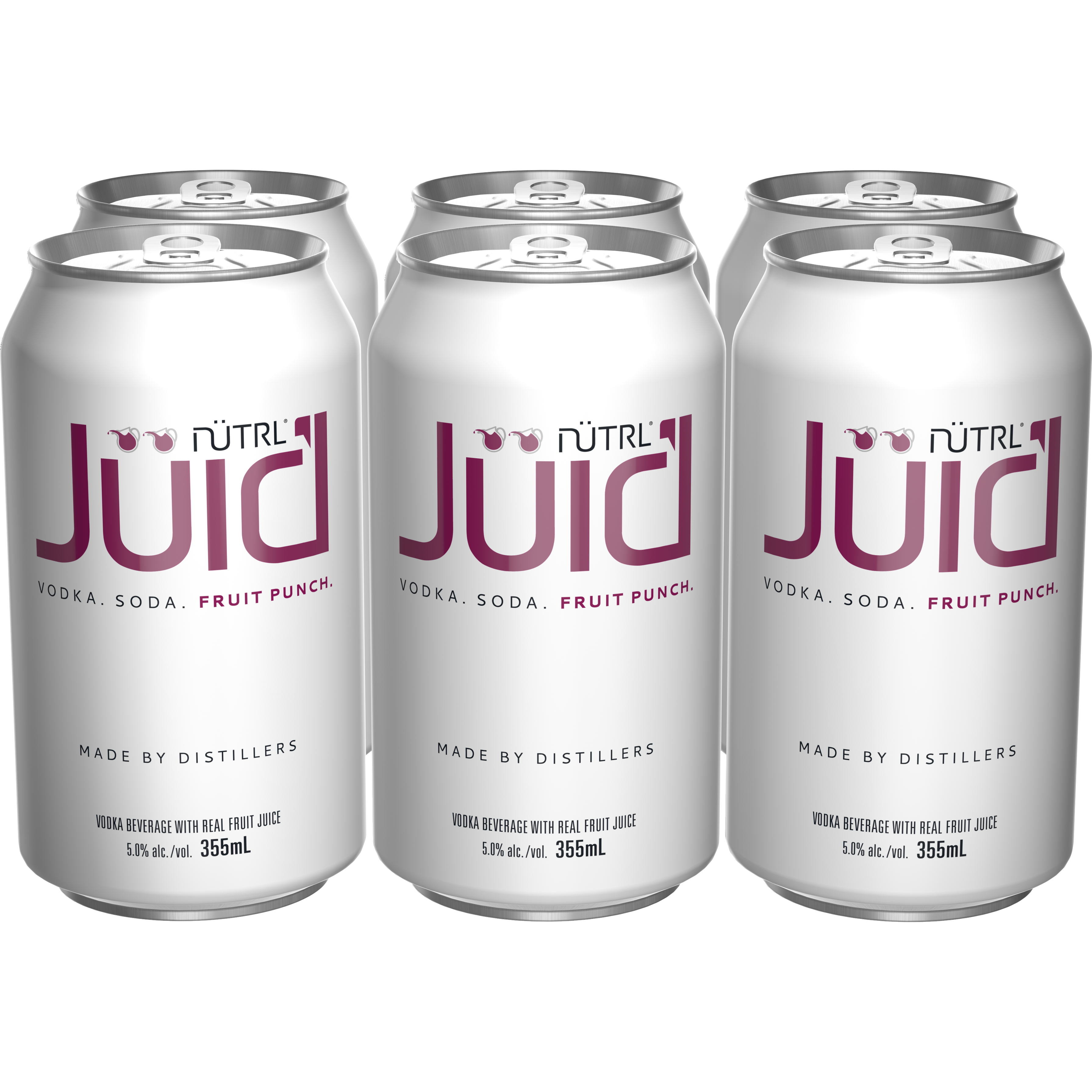 Nutrl Juic'D Fruit Punch 6 Cans