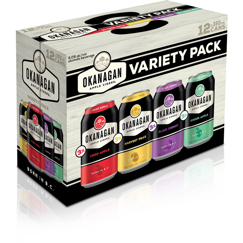 Okanagan Cider Variety Pack 12 Cans