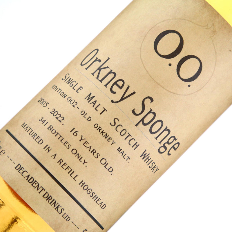 Orkney Sponge Edition OO2 Old Orkney 2005 16 Year Old 55% ABV 700ml