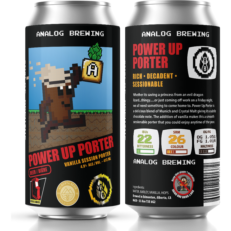 Analog Power Up Porter 4 Tall Cans