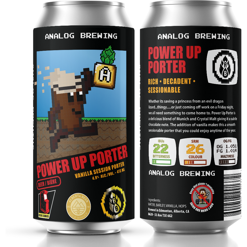 Analog Power Up Porter 4 Tall Cans