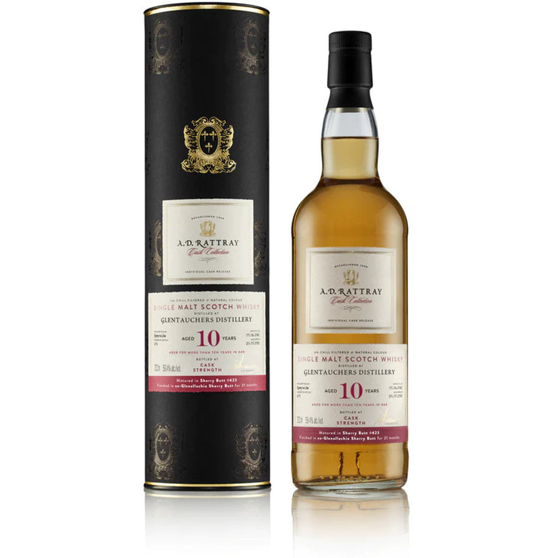 AD Rattray Glentauchers 10 Year Old 59.4% ABV 700ml