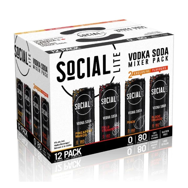 Social Lite Variety Pack 12 Can