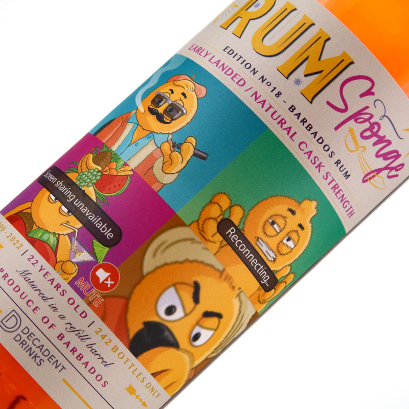 Rum Sponge Edition No.18 Barbados 2000 22 Year Old 47.6% ABV 700ml