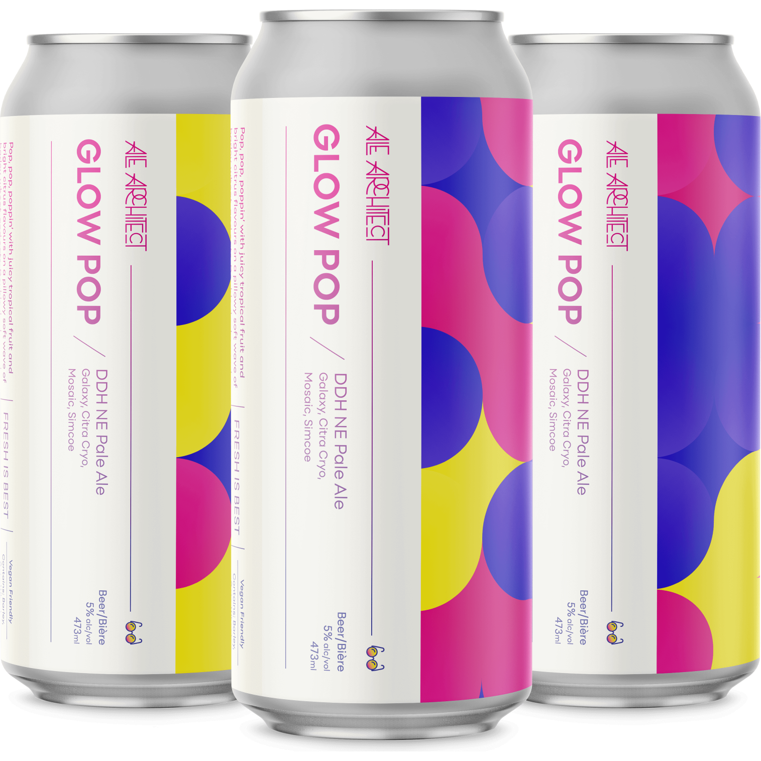 Ale Architect Glow Pop DDH NEPA 4 Tall Cans