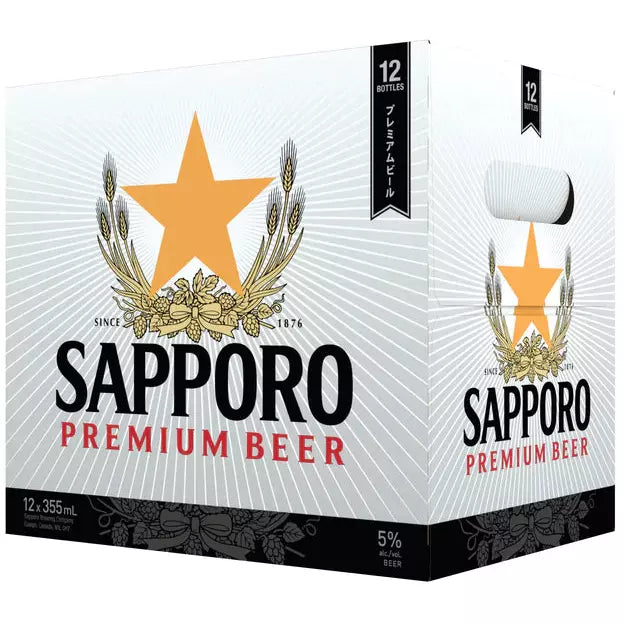 Sapporo 12 Bottles