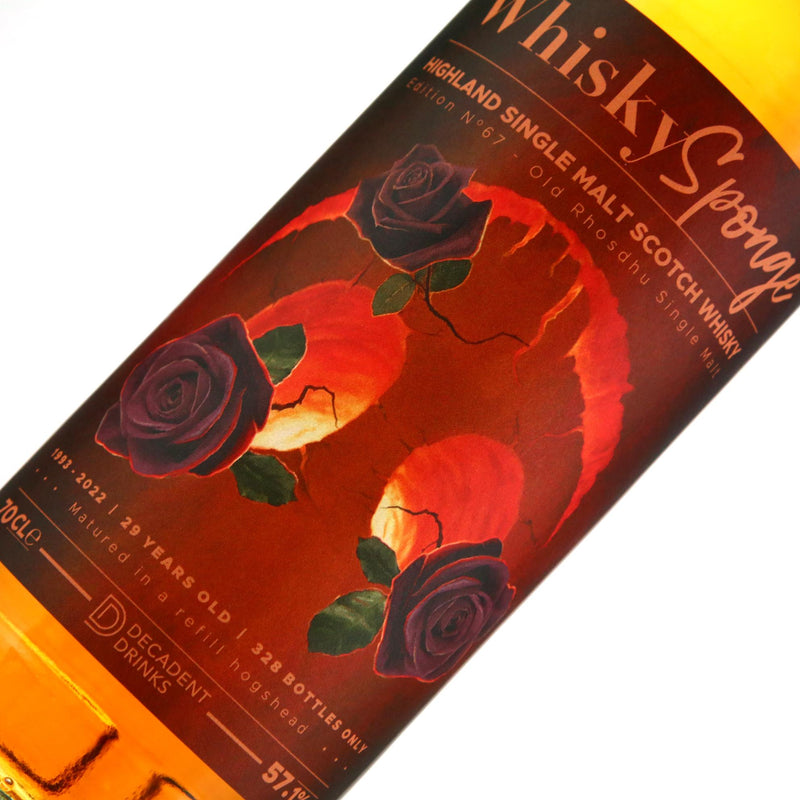 Whisky Sponge Edition No.67 Old Rhosdhu 1993 29 Year Old 57.1% ABV 700ml