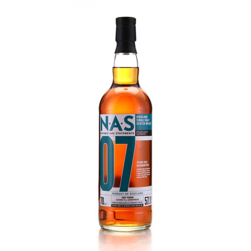 Decadent Drinks NAS Edition No.2 Ben Nevis 2014 7 Year Old 57.1% ABV 700ml