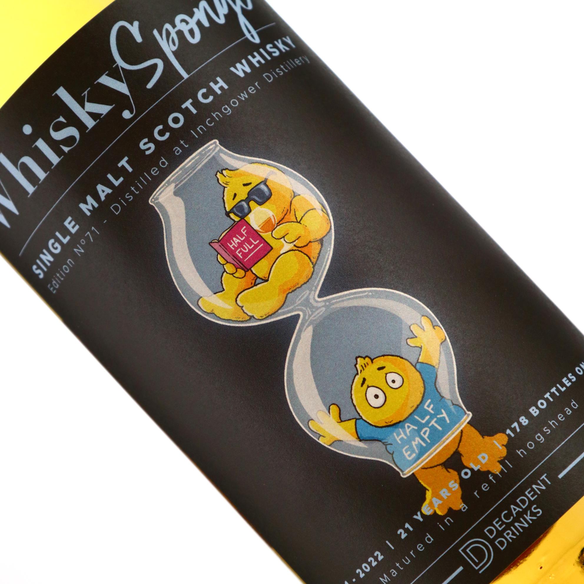 Whisky Sponge Edition No.71 Inchgower 2001 21 Year Old 48.9% ABV 700ml