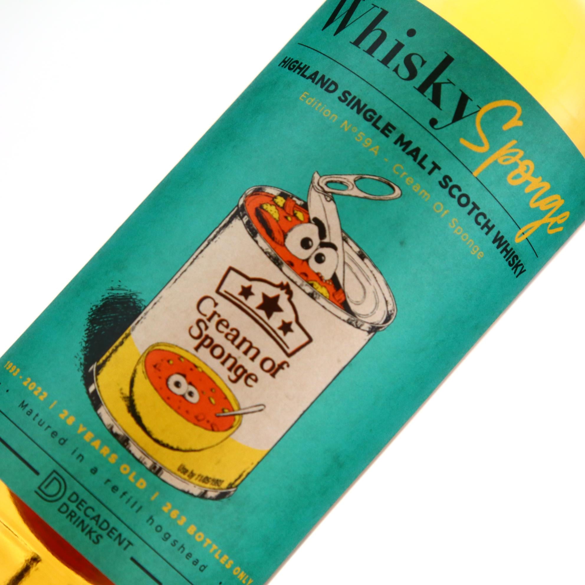 Whisky Sponge Edition No.59A Cream of Sponge 1993 44.7% ABV 700ml