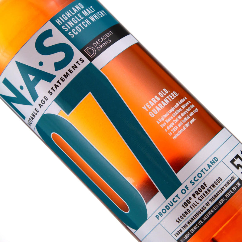 Decadent Drinks NAS Edition No.2 Ben Nevis 2014 7 Year Old 57.1% ABV 700ml