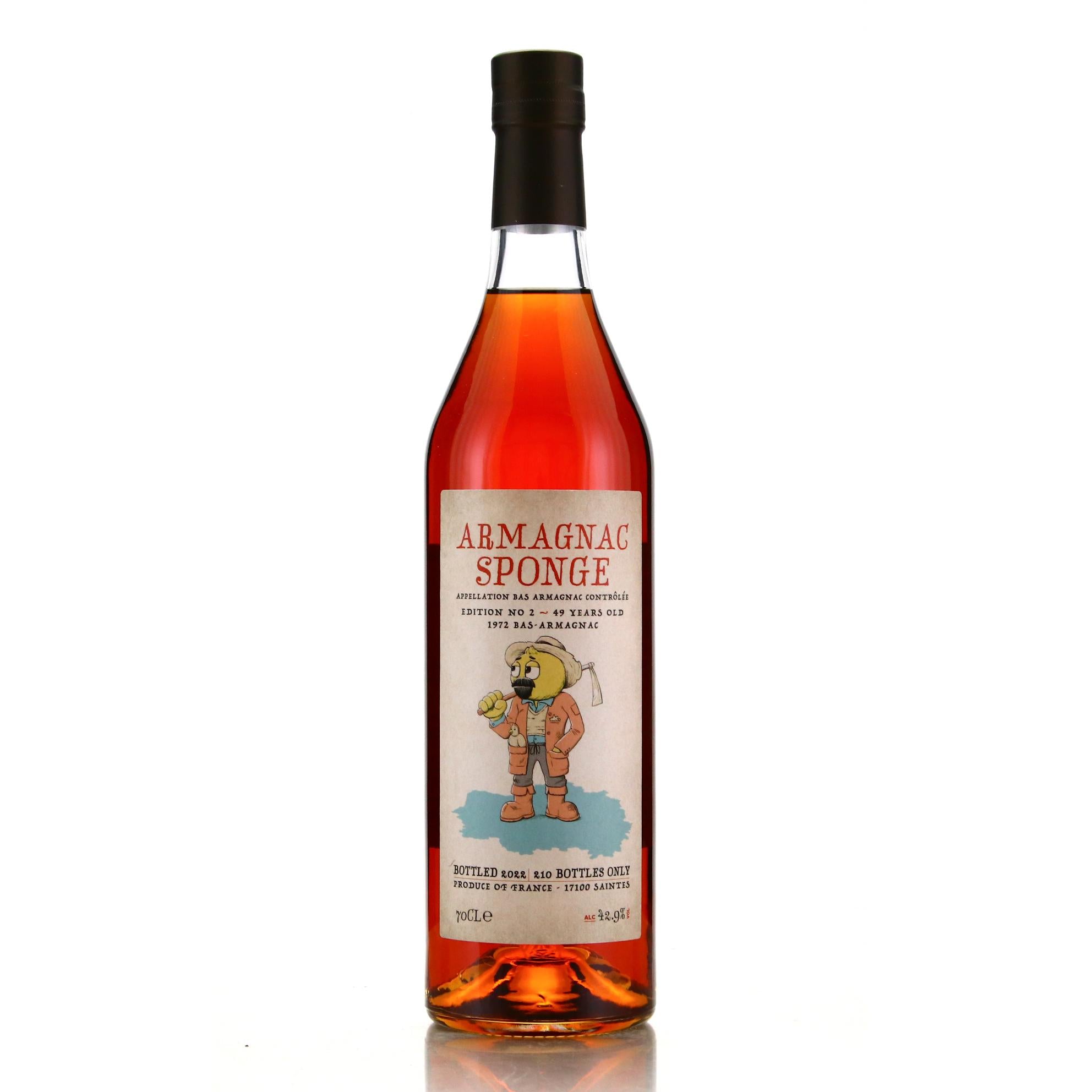 Armagnac Sponge Edition No.2 1972 49 Year Old 42.9% ABV 700ml