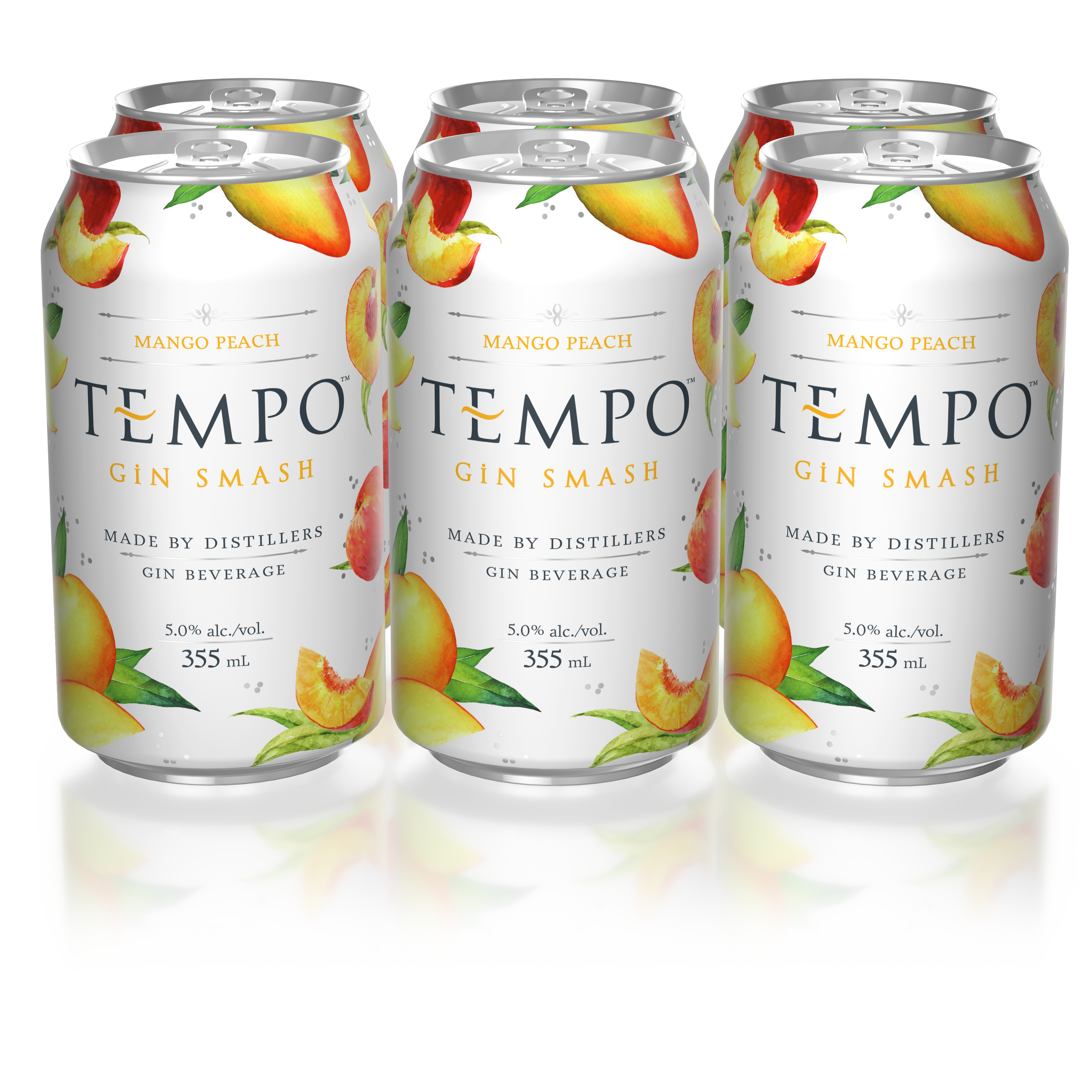Tempo Gin Smash Mango Peach 6 Cans