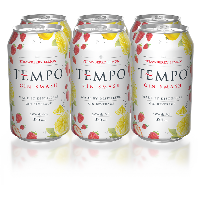 Tempo Gin Smash Strawberry Lemon 6 Cans