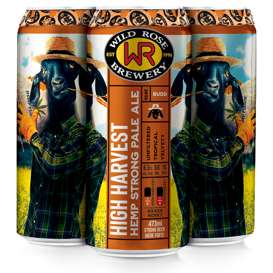 Wild Rose High Harvest 4 Tall Cans