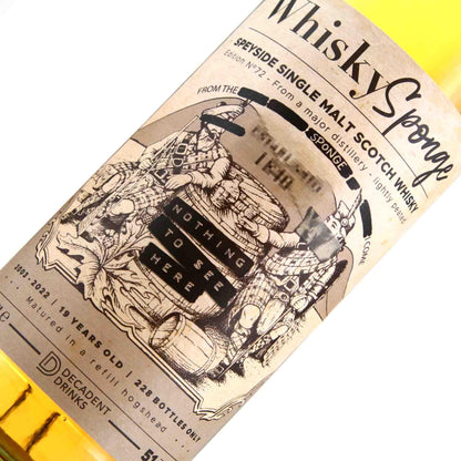 Whisky Sponge Edition No.72 Speyside 2003 19 Year Old 51.2% ABV 700ml