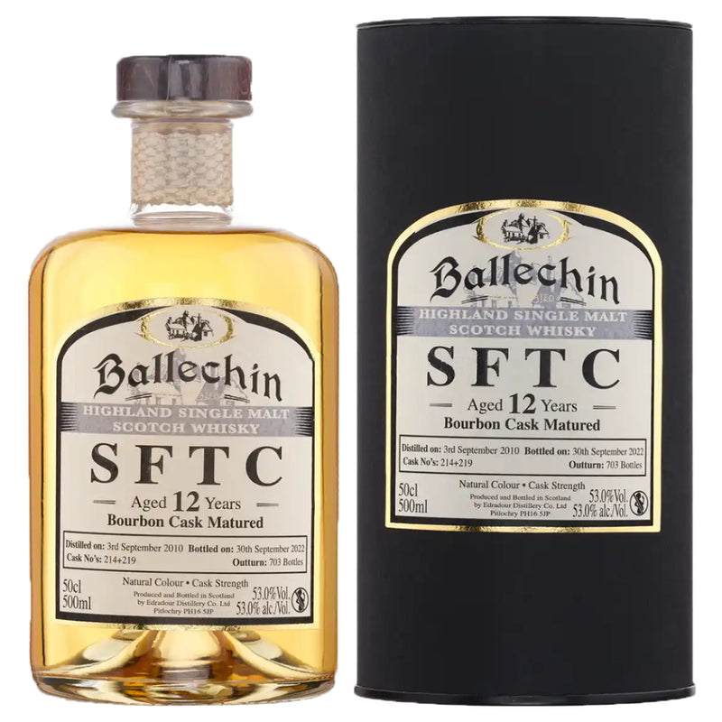 Edradour 12 Year Old Ballechin SFTC Bourbon 53% 500ml