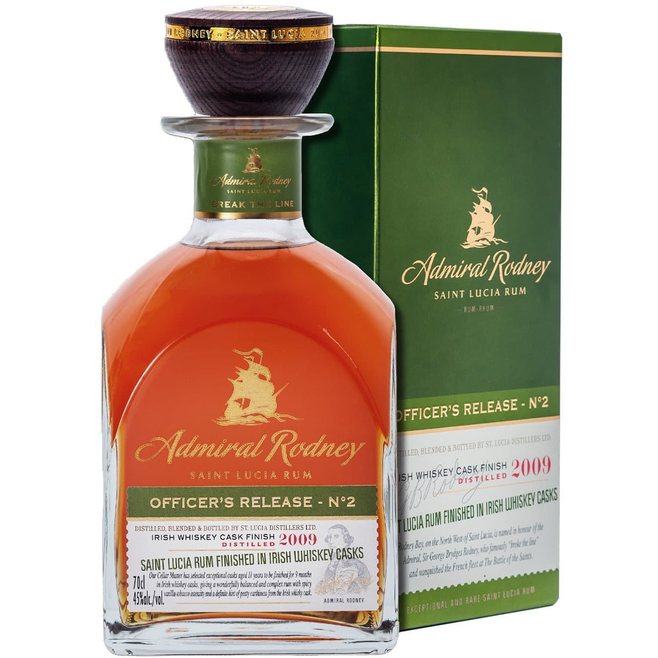 Admiral Rodney Officer’s Release No.2 2009 Irish Whiskey Cask 750ml