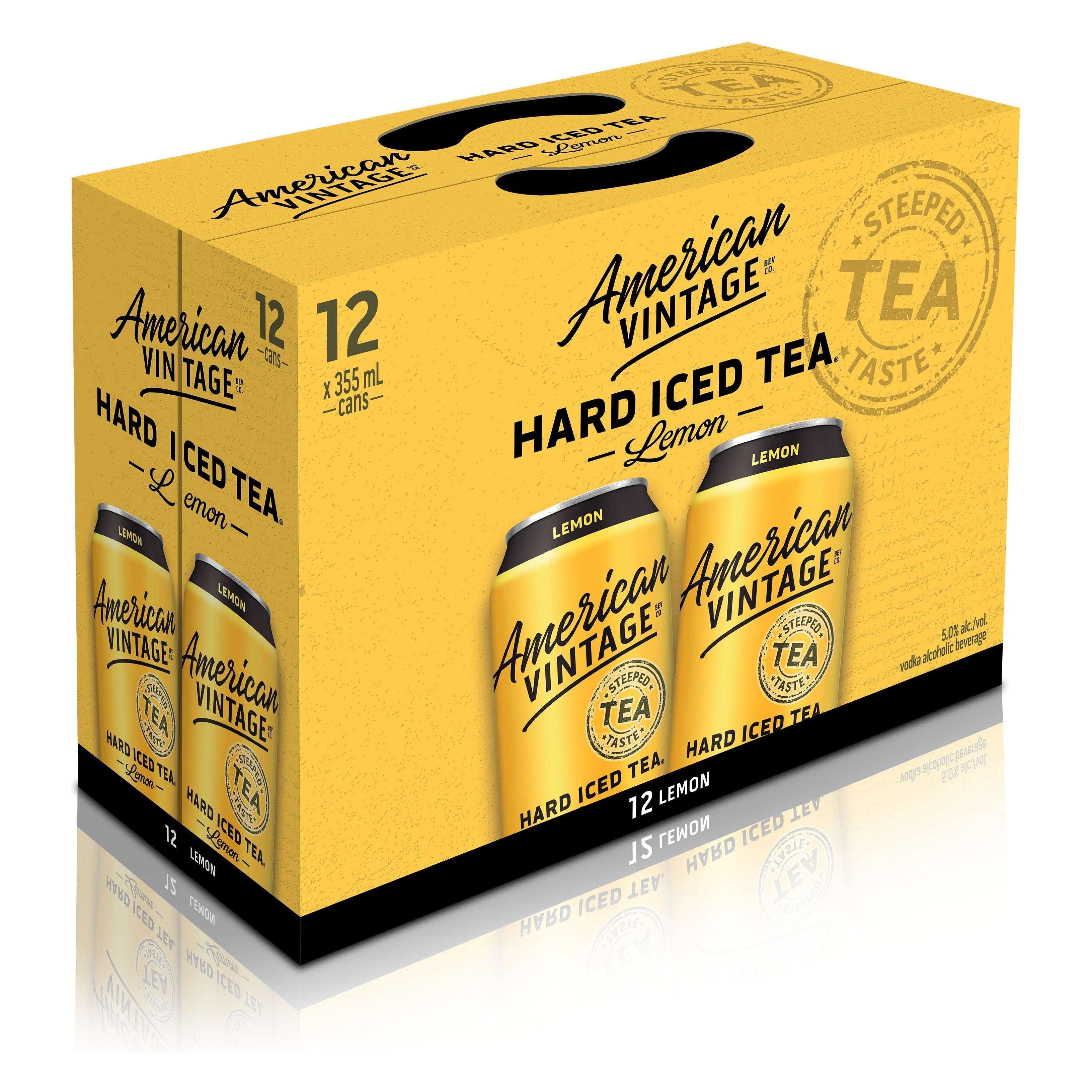 American Vintage Lemon Iced Tea 12 Cans