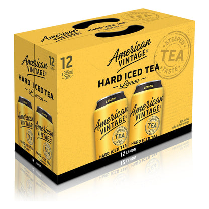 American Vintage Lemon Iced Tea 12 Cans
