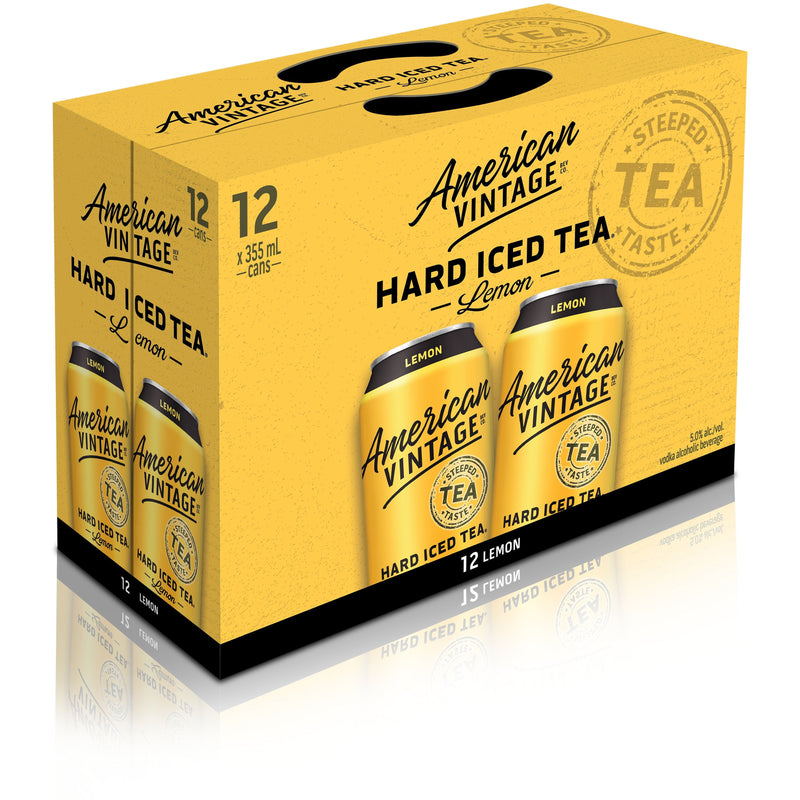American Vintage Lemon Iced Tea 12 Cans
