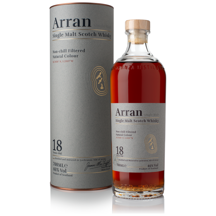 Arran 18 Year Old 46% ABV 700ml