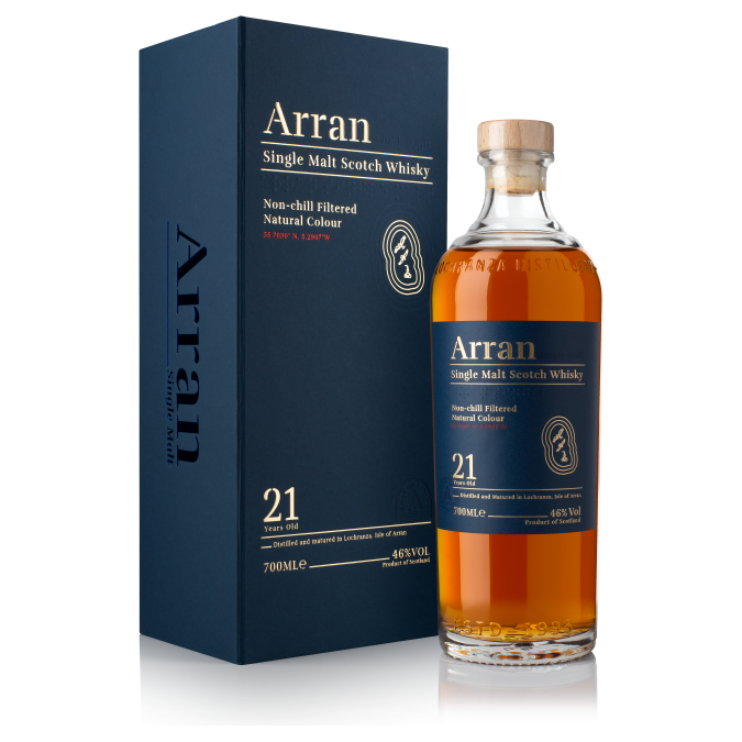 Arran 21 Year Old 46% ABV 700ml
