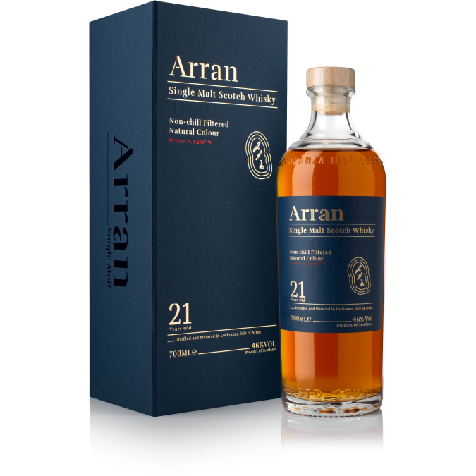 Arran 21 Year Old 46% ABV 700ml