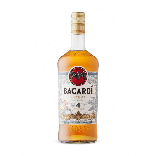 Bacardi Anejo Cuatro 4 Year Old Rum 750ml