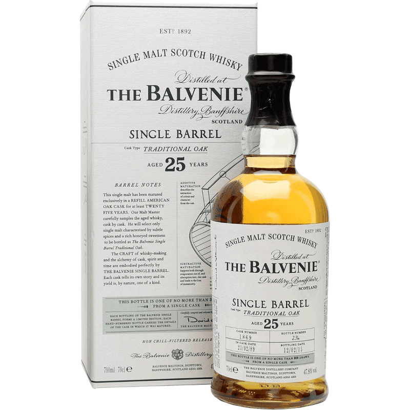 The Balvenie 25 Year Old Single Barrel 700ml
