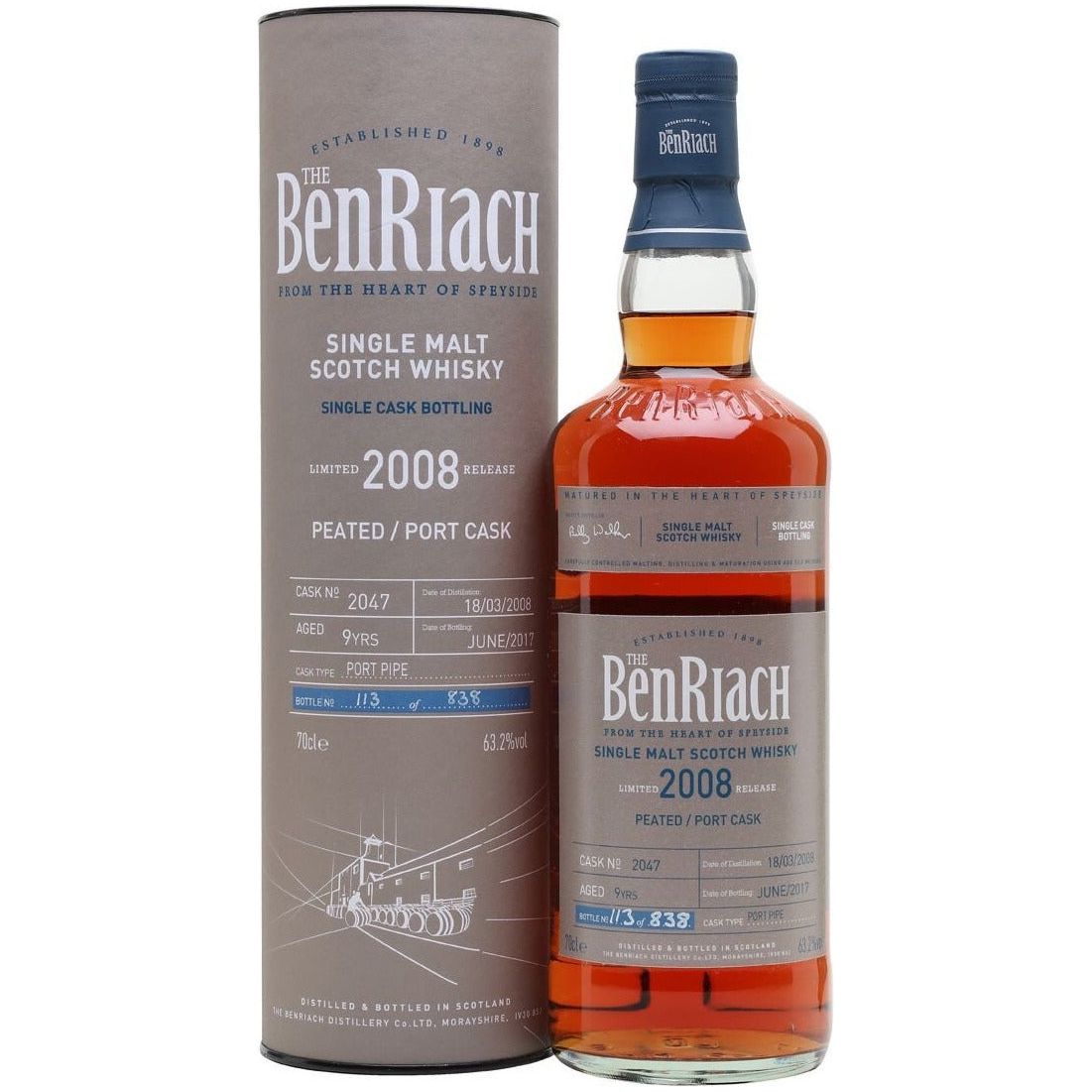 Benriach Batch 14 2008 Cask 2047 9 Year Old 700ml