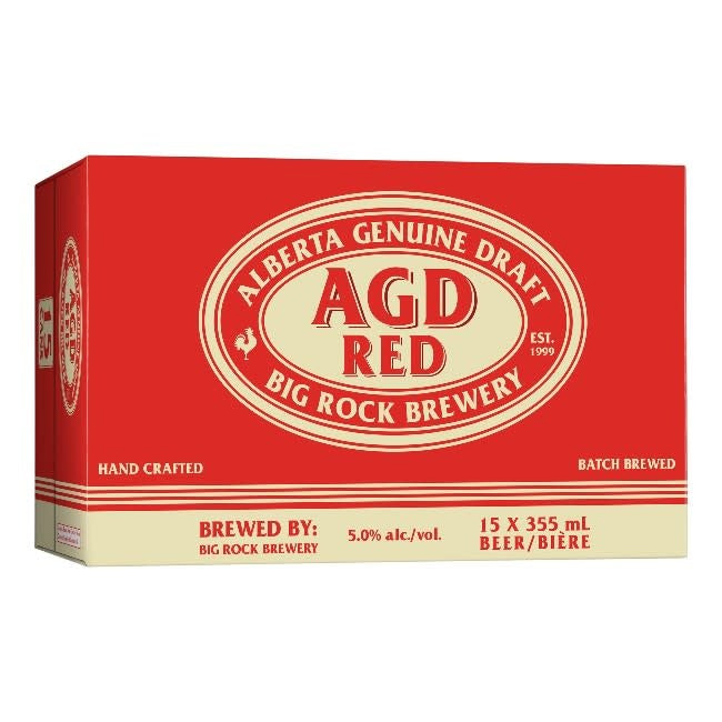 AGD Alberta Genuine Draft Red Lager 15 Cans