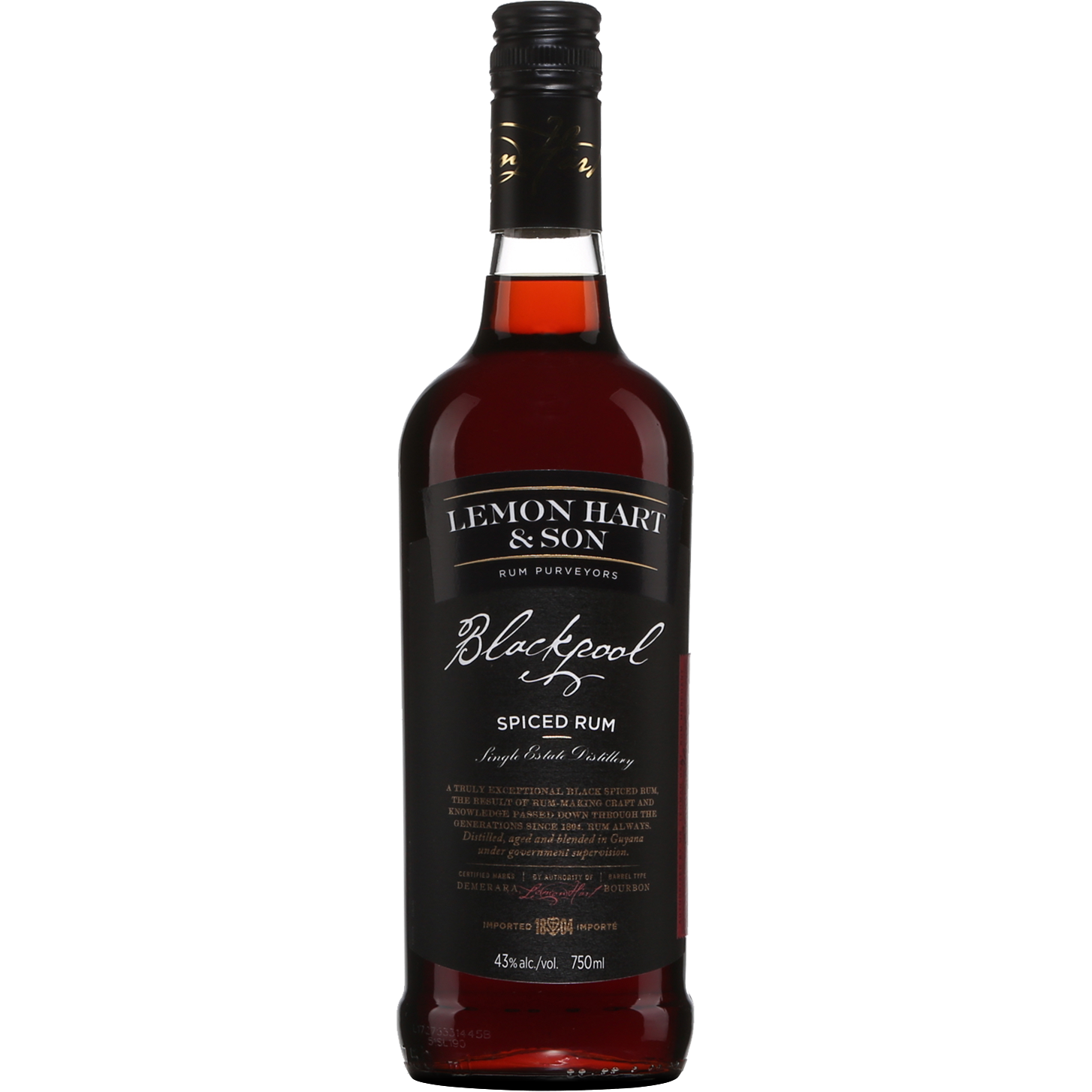 Blackpool Spiced Rum 750ml