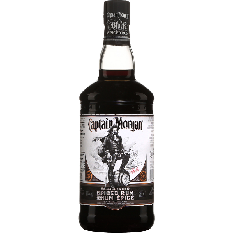 Captain Morgan Black Spiced Rum 750ml