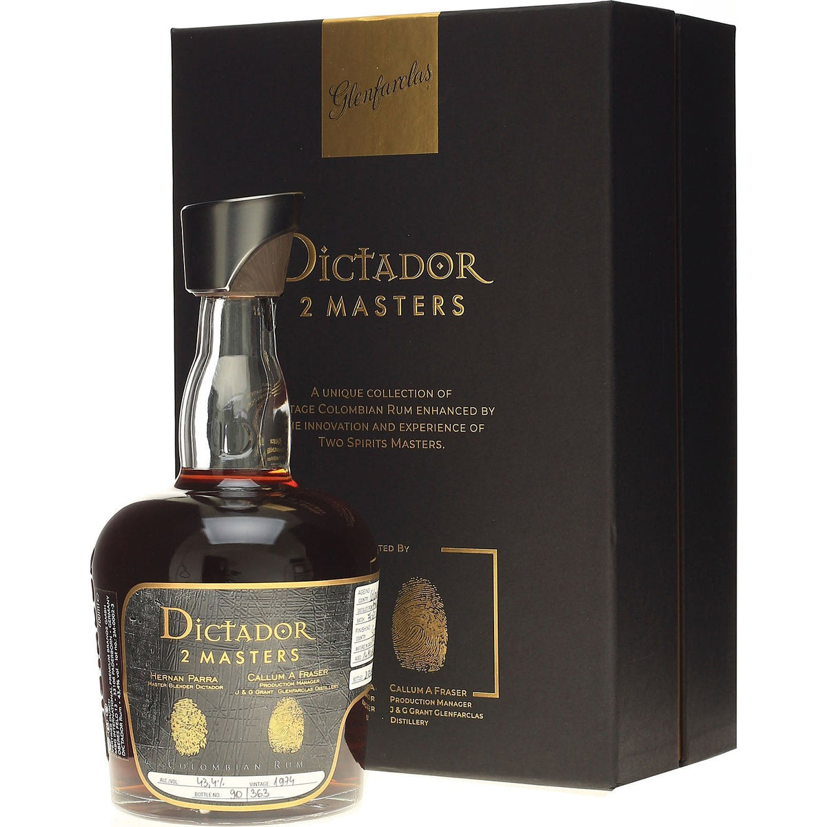 Dictador 2 Masters Glenfarclas 1974 45 Year Old Rum – BSW Liquor