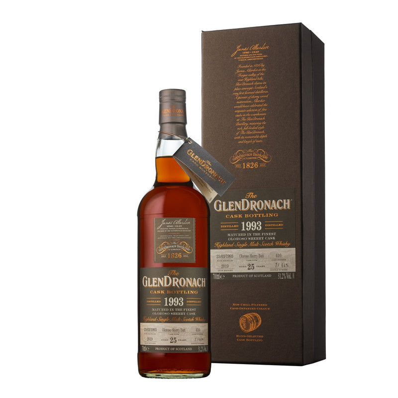 The GlenDronach Batch 17 1993 Cask 416 25 Year Old Oloroso Sherry Butt 700ml