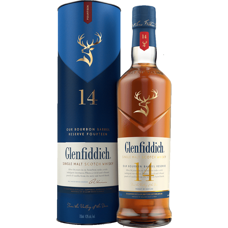 Glenfiddich 14 Year Old Bourbon Barrel 750ml