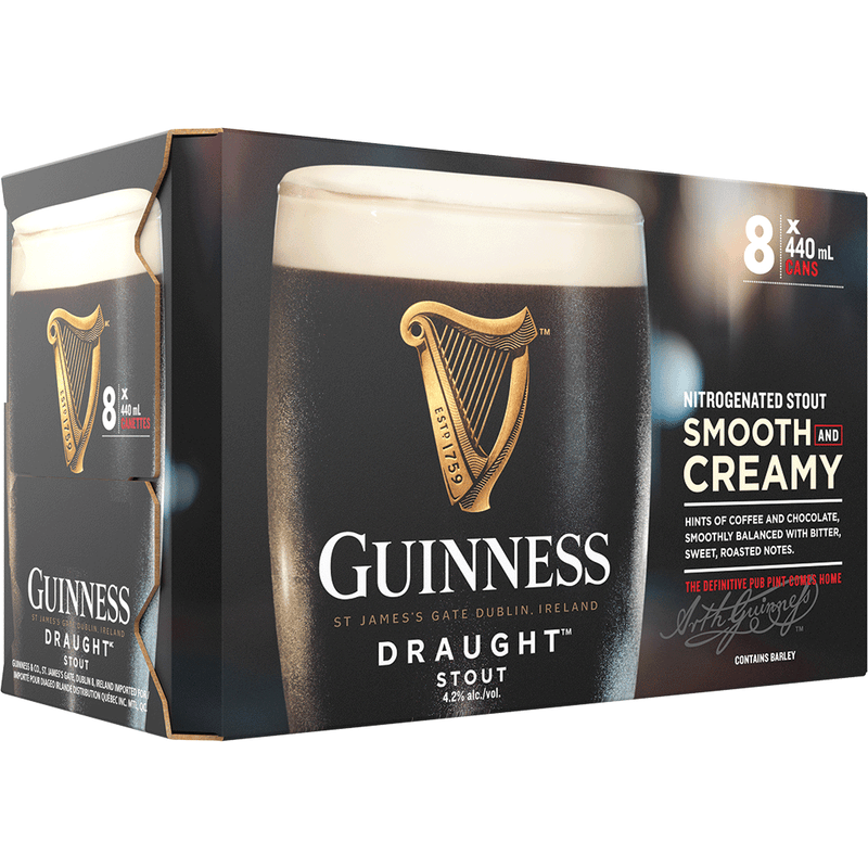 Guinness Draught 8 Tall Cans