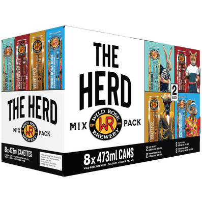 Wild Rose The Herd Variety Pack 8 Tall Cans
