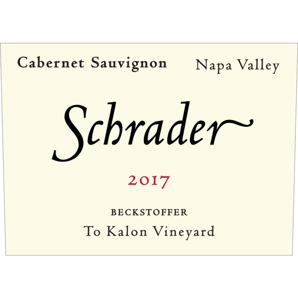 Schrader Beckstoffer To Kalon Vineyard Cabernet Sauvignon 2018 750ml