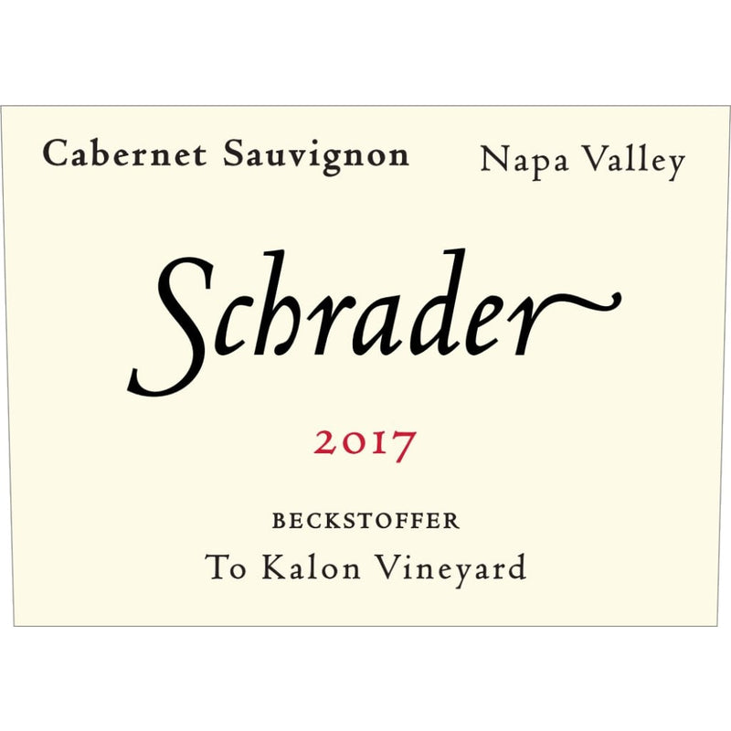 Schrader Beckstoffer To Kalon Vineyard Cabernet Sauvignon 2018 750ml