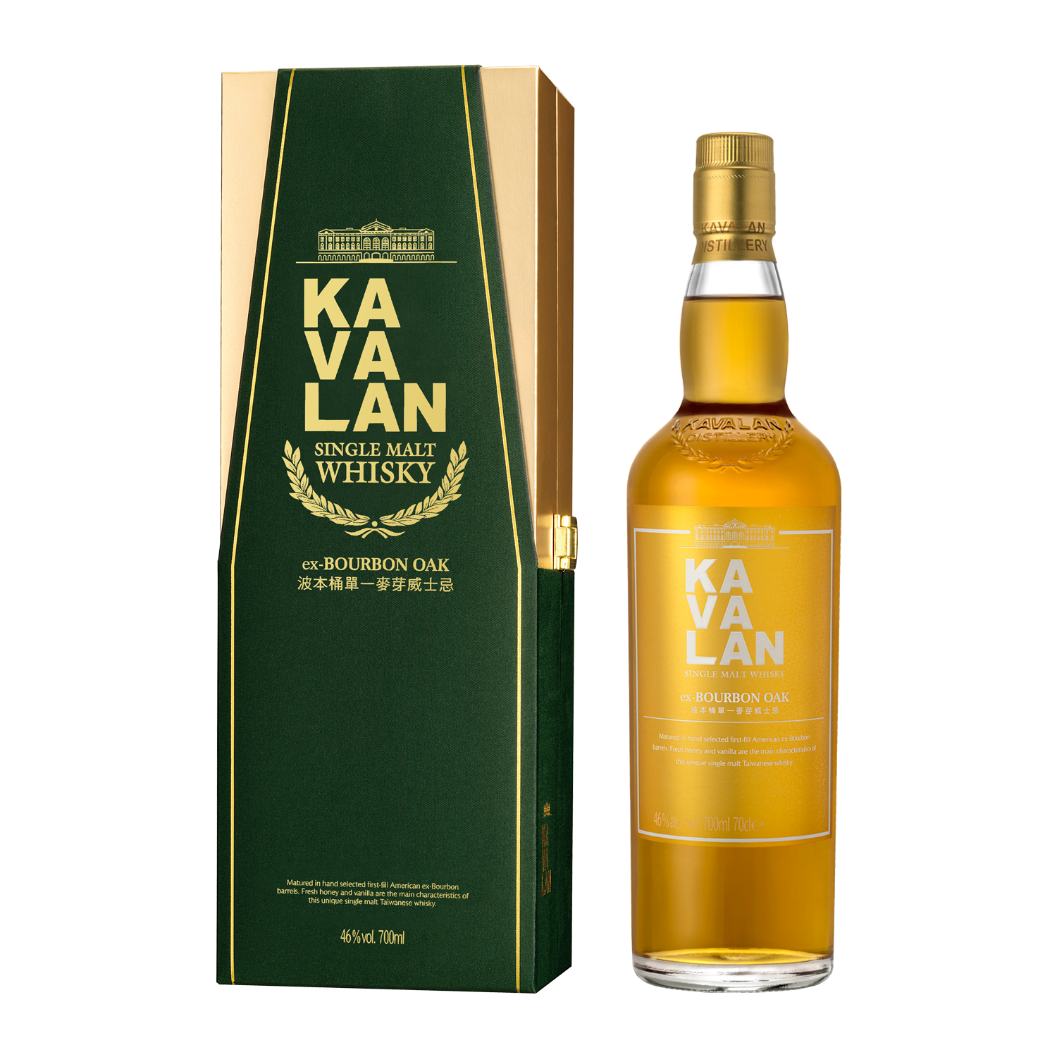 Kavalan Ex-Bourbon Oak Taiwanese Whisky 700ml