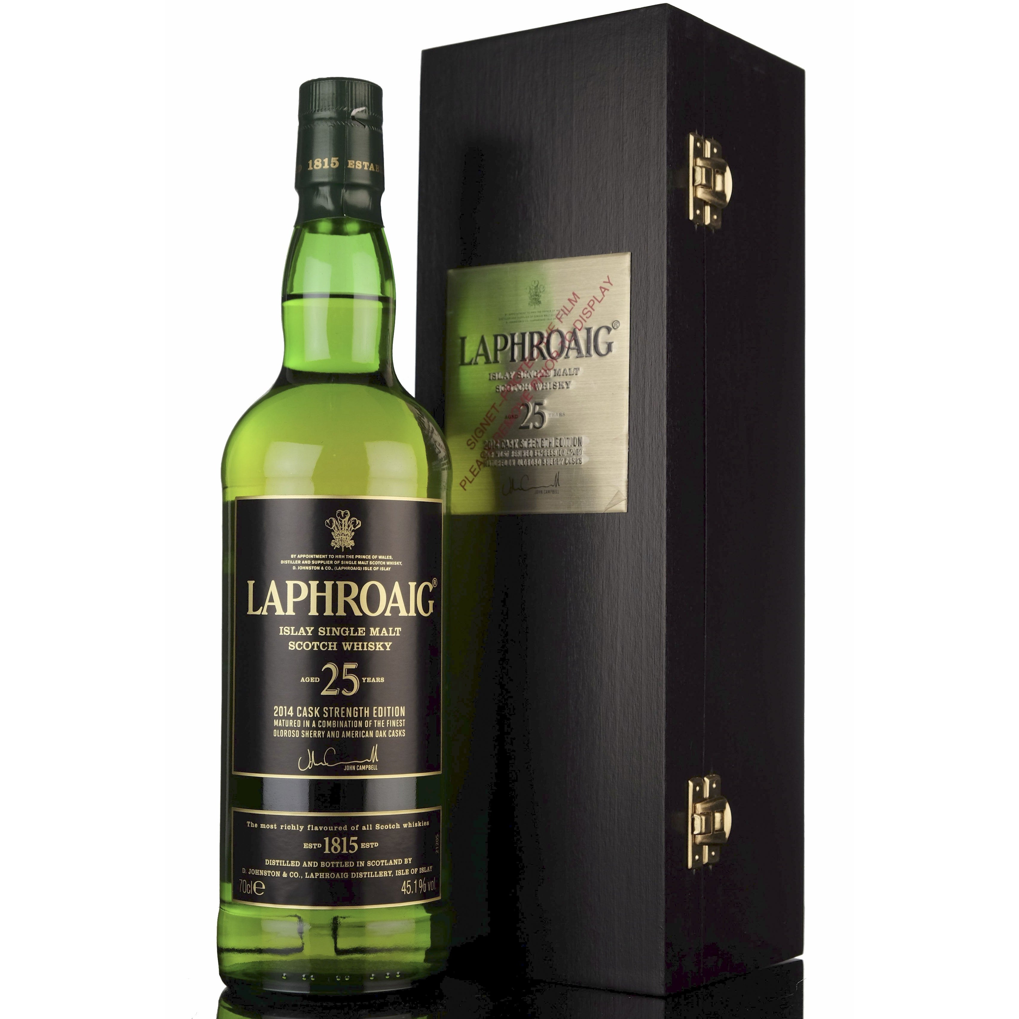 Laphroaig 25 Year Old 2014 45.10% ABV 750ml
