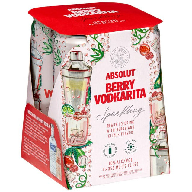 Absolut Berry Vodkarita Cocktail 4 Cans