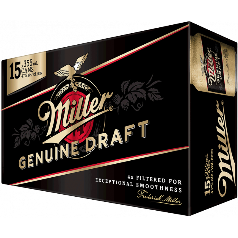 Miller Genuine Draught 15 Cans